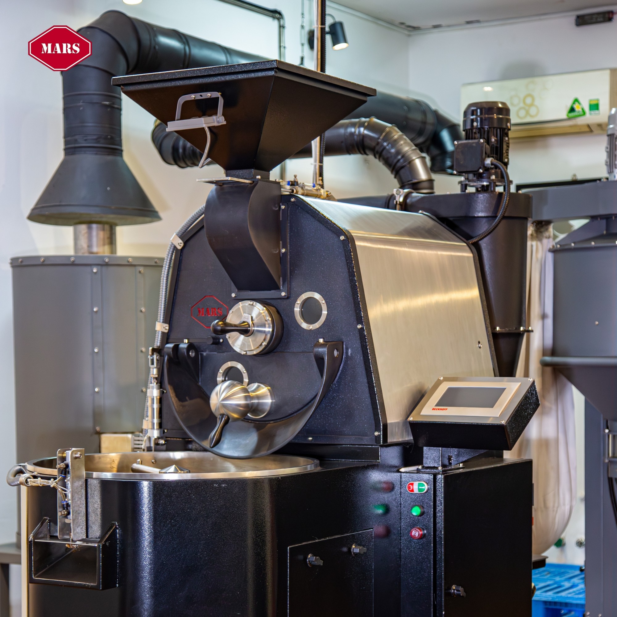 Công nghệ rang thông minh AI Mars V5 tích hợp trên máy rang công nghiệp 6kg 